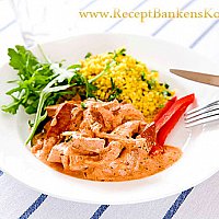 Quorn Middagskorv stroganoff med bulgur