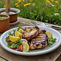 Juni: Grillad Kyckling med Sommersallad